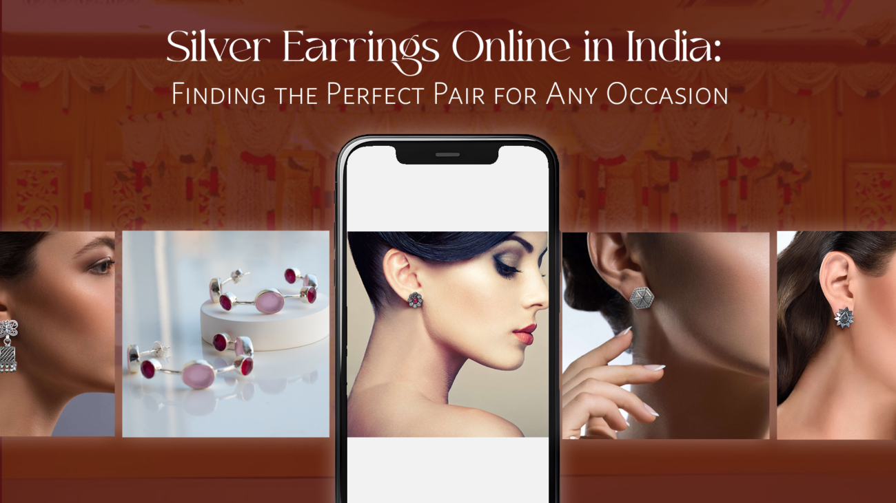 silver earrings online India